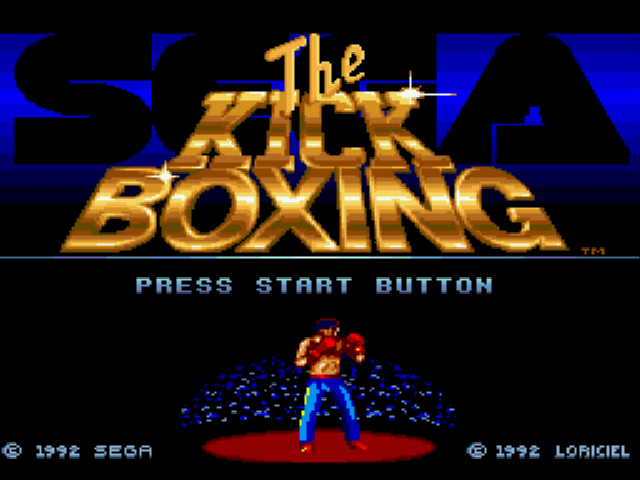 The Kick Boxing Title Screen